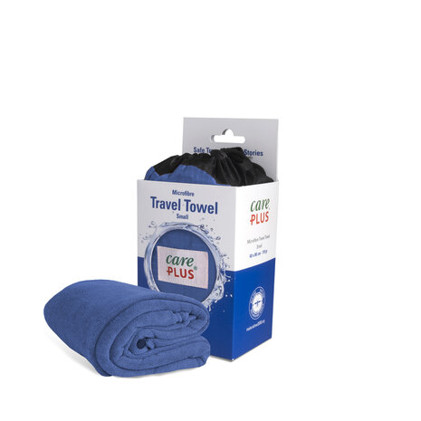 Care Plus Travel Towel Microfibre Small - Blauw 